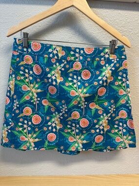 Ripskirt Hawaii Blue and Pink Floral Swim Coverup Skirt